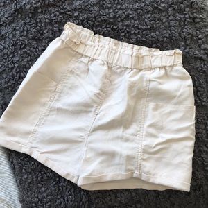 wilfred high waisted linen shorts
